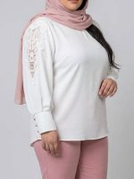 شومیز سرشانه گیپور Z - تصویر 3