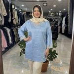شومیز یقه هفت نگین دار