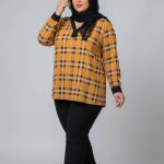 شومیز یقه تور