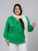 شومیز یقه هفت کراواتی