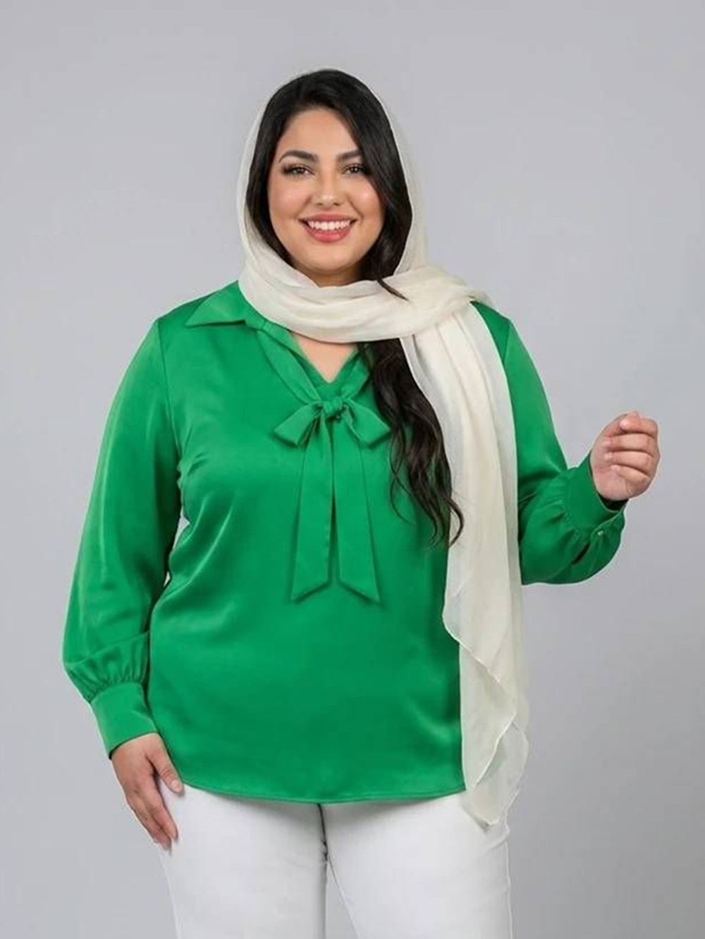 7kravat (1) شومیز یقه هفت کراواتی - تصویر 1