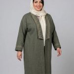 مانتو گلدوزی روژین
