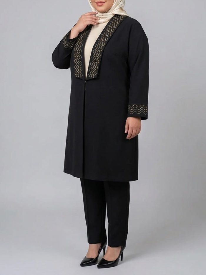مانتو گلدوزی روژین - تصویر 5